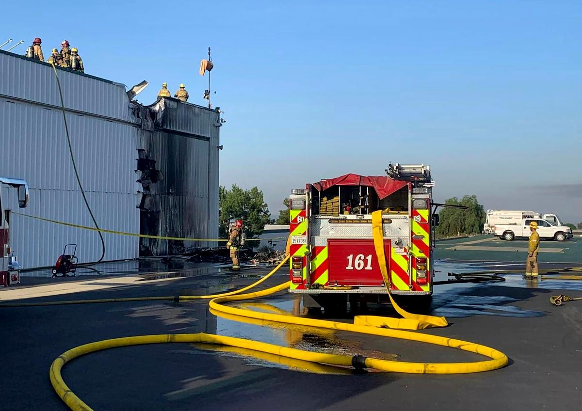 3 Killed When Small Plane Hits Hangar, Catches Fire at Southern California Airport