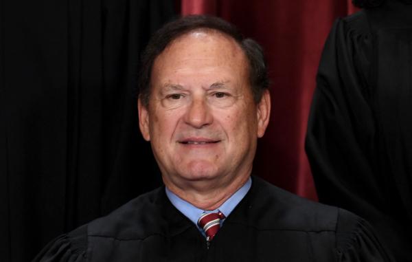 Associate Supreme Court Justice Samuel Alito poses for the official photo at the Supreme Court in Washington on Oct. 7, 2022. (Olivier Douliery/AFP via Getty Images)