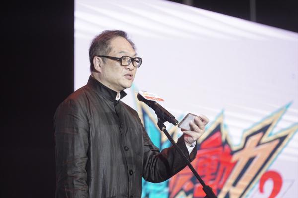 Victor Tsang Chiu Hok, Head of Create Hong Kong (CreateHK), at the awards presentation ceremony, on July 28, 2023. (Benson Lau/The Epoch Times)