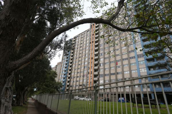 A general view of public housing towers is seen in Sydney, Australia, on Sept. 16, 2021. (Lisa Maree Williams/Getty Images)