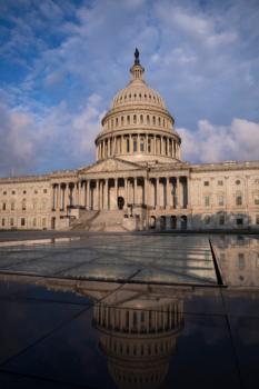 The U.S. Capitol building is seen at sunrise in Washington on July 31, 2023. (Madalina Vasiliu/The Epoch Times)