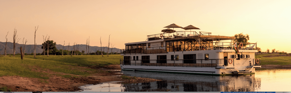 The RV African Dream provides a unique vantage point to observe animals. (Courtesy of CroisiEurope)