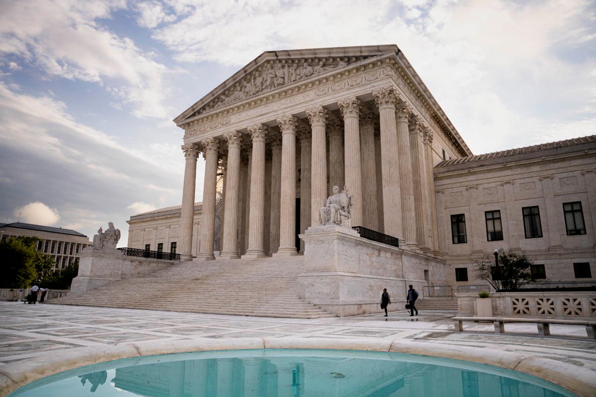 U.S. Supreme Court is seen at sunrise in Washington on July 31, 2023. (Madalina Vasiliu/The Epoch Times)