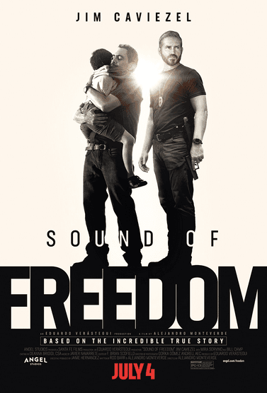 Movie poster for "Sound of Freedom." (Angel Studios)