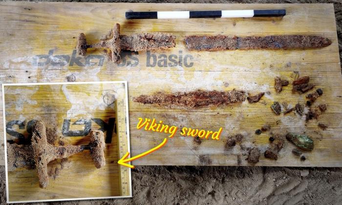 Norse Couple Find Sword Over 1,000 Years Old, Viking Grave in Backyard During Home Project