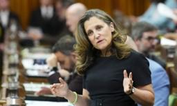 Freeland Highlights Climate Transition 'Opportunity' in Response to Carbon Tax Question