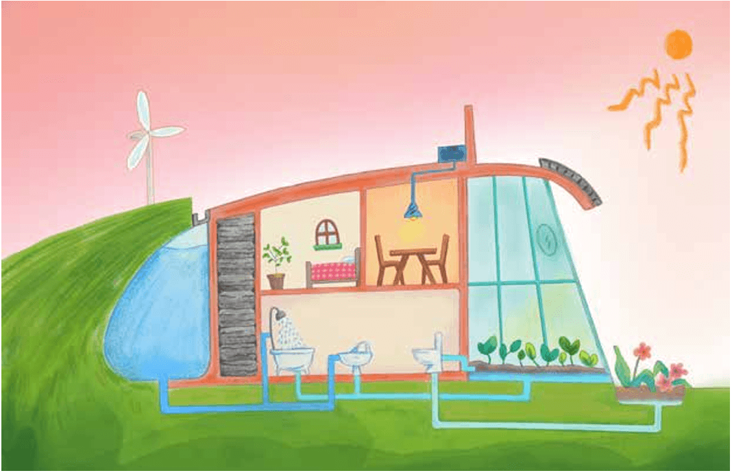 Earthships are designed to align with the natural cycles of sunlight throughout the seasons and minimize any waste of water or power. (Laure Fu/The Epoch Times)