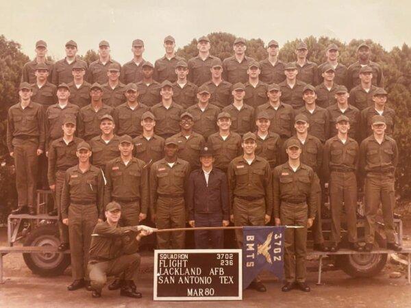 Air Force basic training. (Courtesy of Dave Chamberlin)