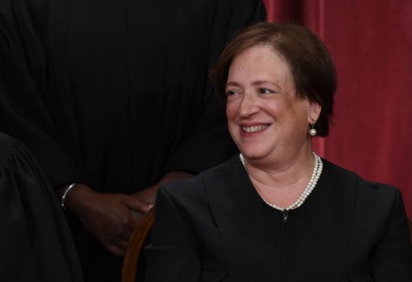 Associate Justice Elena Kagan poses for the official photo at the Supreme Court in Washington, on Oct. 7, 2022. (Olivier Douliery/AFP via Getty Images)