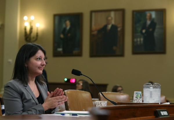  Dr. Mandy Cohen, chief operating officer and chief of staff of the Centers for Medicare and Medicaid, testifies during a House Ways and Means Committee hearing on Capitol Hill in Washington on Nov. 3, 2015. (Mark Wilson/Getty Images)