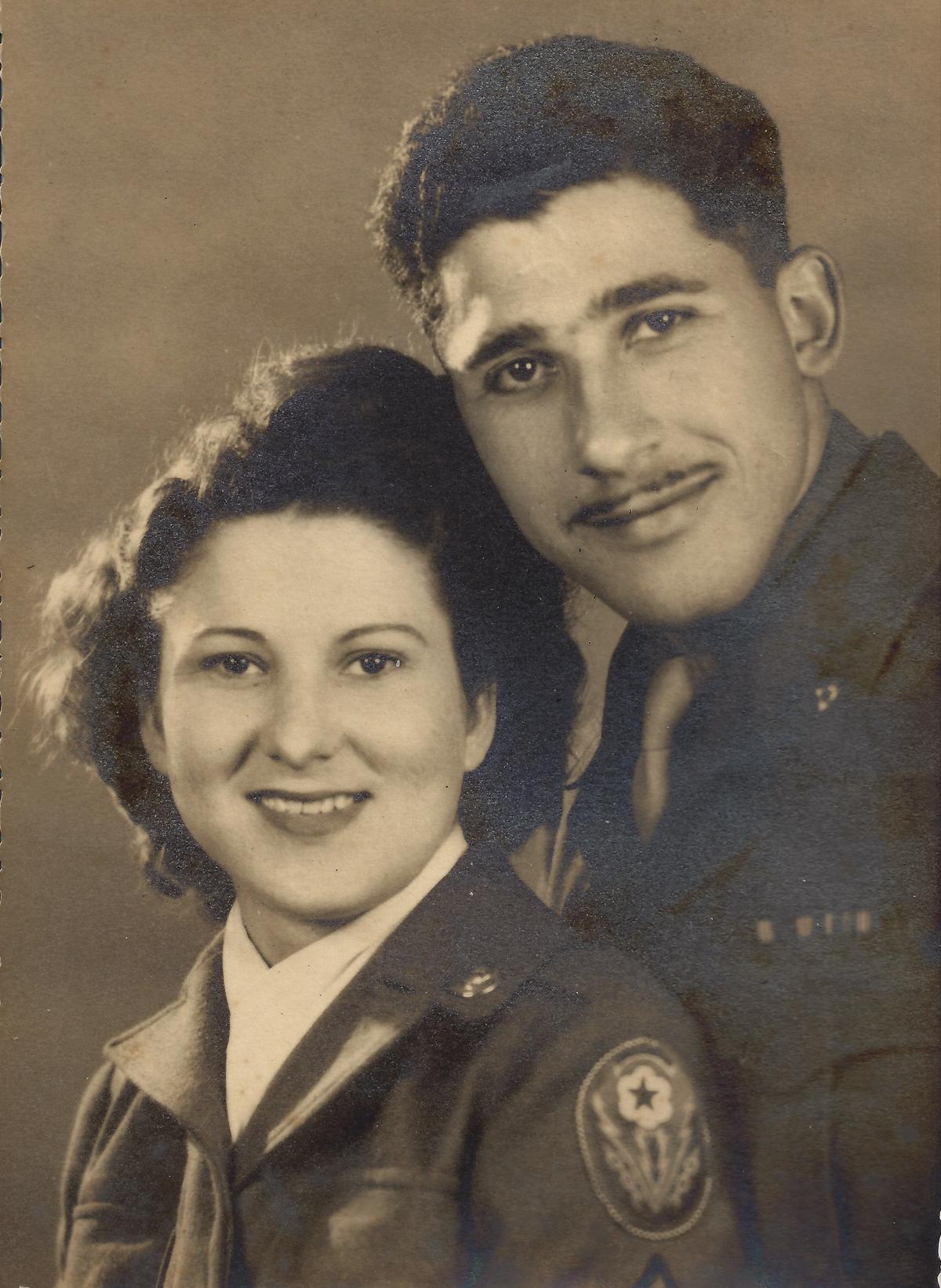 Louis Graziano met Eula Estelle Shaneyfelt while in Reims, France. They were married for 62 years. (Courtesy of Louis Graziano)