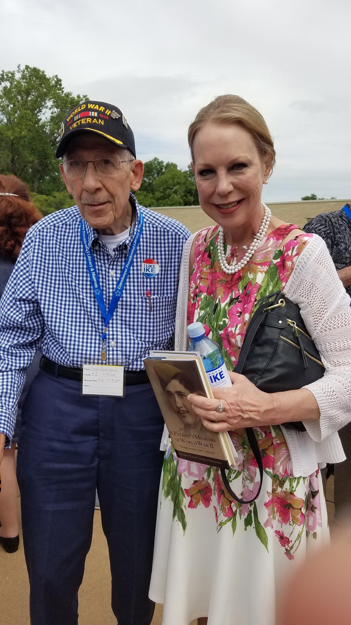 Louis Graziano with Mary Jean Eisenhower, the granddaughter of President Dwight Eisenhower. (Courtesy of Louis Graziano)