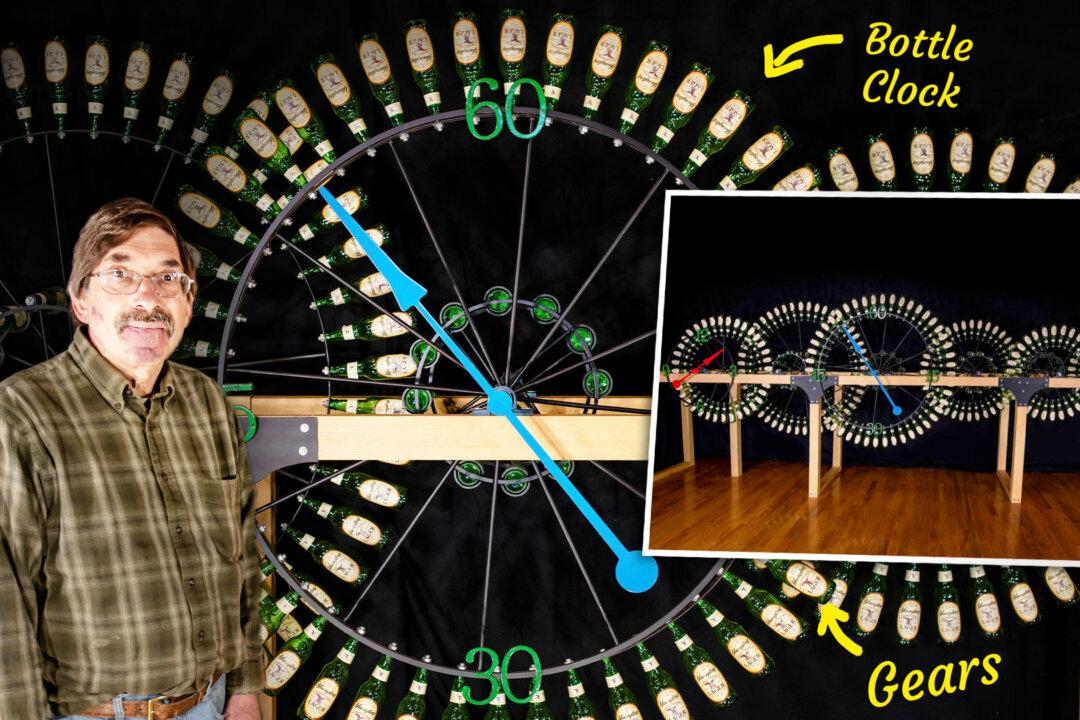 Pennsylvania Man Builds Amazing Clocks Made of Bottles, Shoes, Even Dominos—And They Really Work