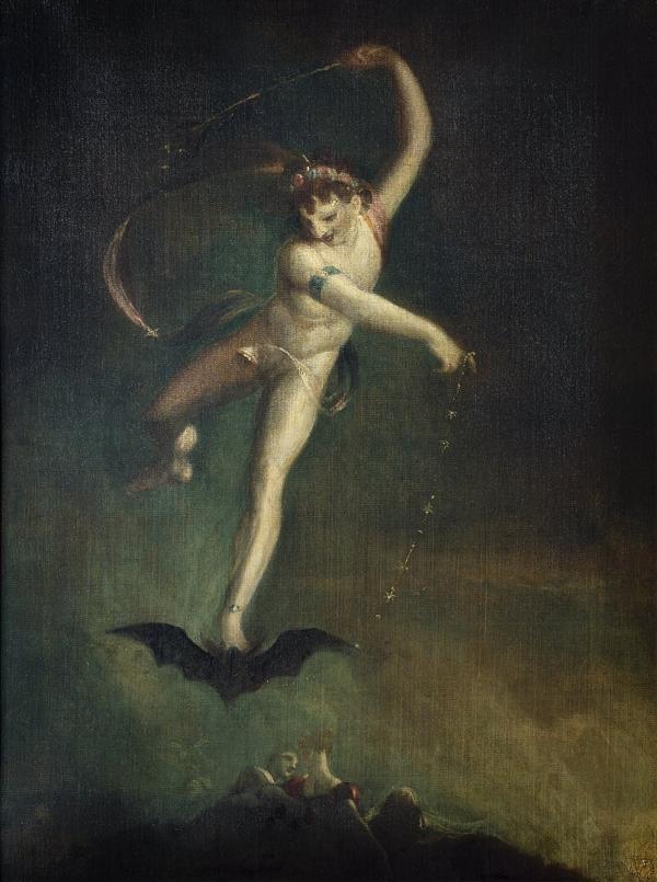 “Ariel,” circa 1800–1810, by Henry Fuseli. Oil on Canvas. From Act V, Scene 1 of William Shakespeare's “The Tempest.” Folger Shakespeare Library Digital Image Collection. (Thefairyouth154/<a href="https://creativecommons.org/licenses/by-sa/4.0/deed.en">CC BY-SA 4.0</a>)