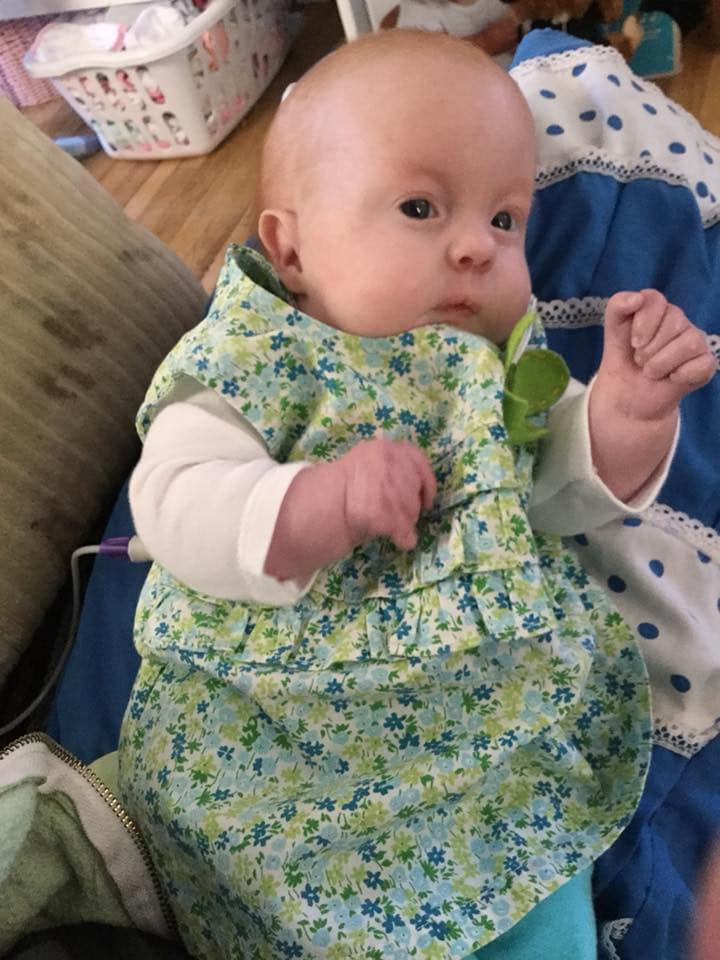 Sajjona at 3 months old. (Courtesy of <a href="https://www.facebook.com/sajjonaspecialneedstrisomy18advocacy">Heidi Murphy</a>)
