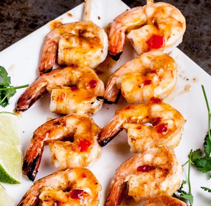 Grilled Shrimp Kabobs (Skewers)