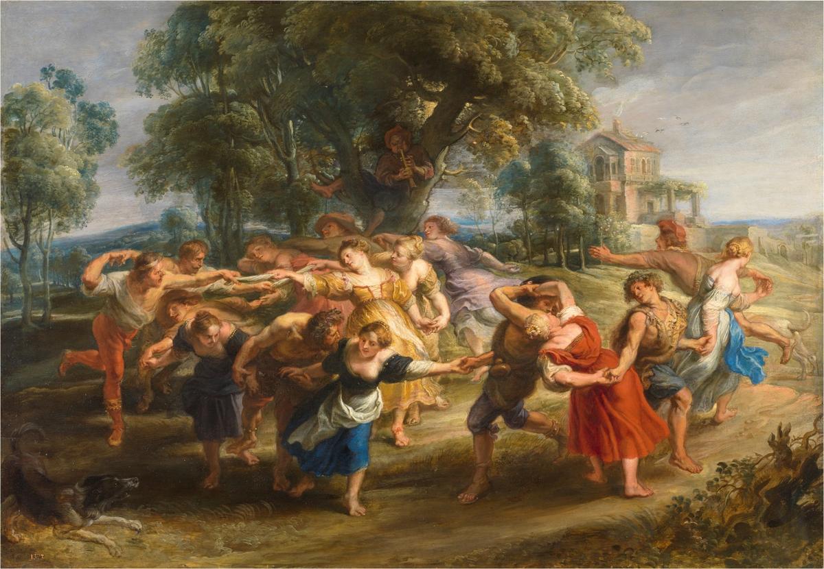 "The Dance of the Villagers," 1630–35, by Peter Paul Rubens. Oil on panel. The Prado Museum, Madrid. (Public Domain)