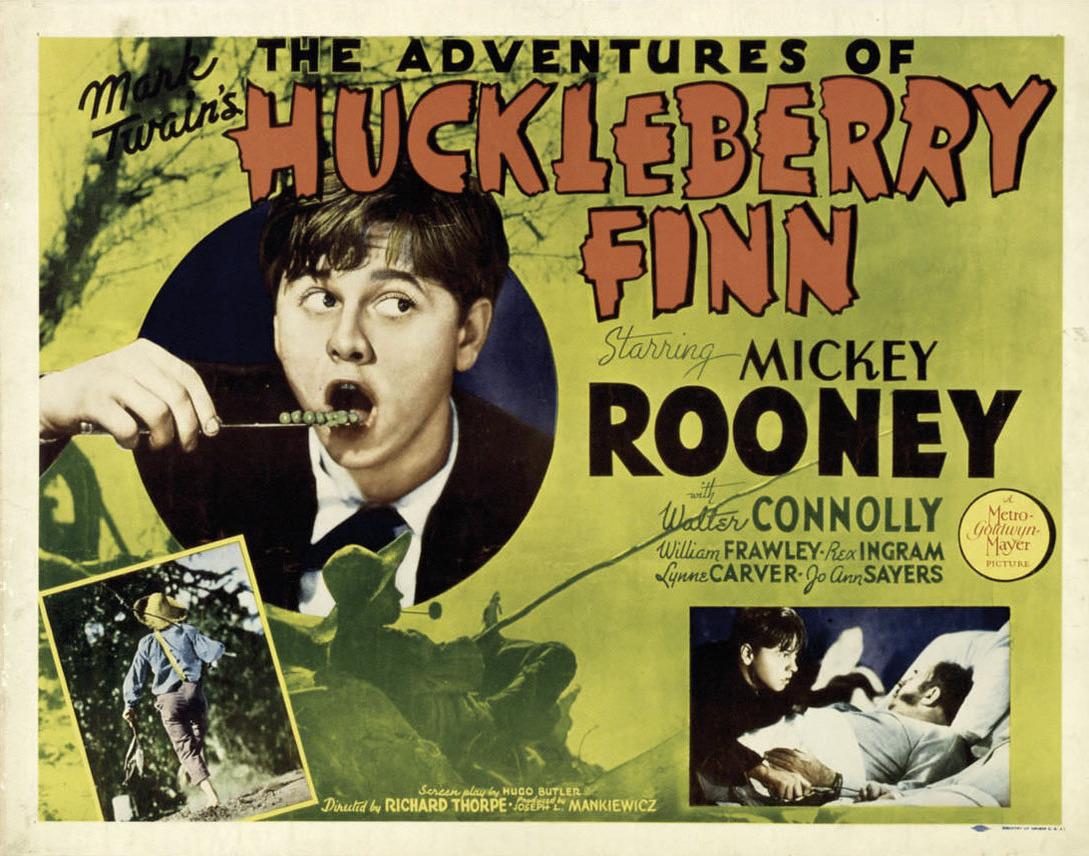 A lobby card for “The Adventures of Huckleberry Finn” from 1939. (MovieStillsDB)