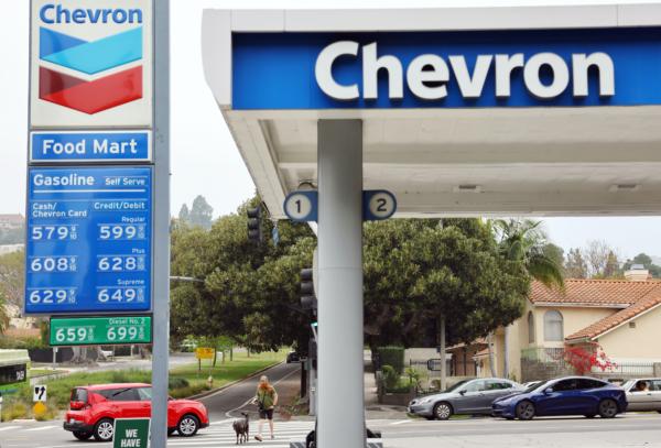 A Chevron gas station in Los Angeles on May 22, 2023. (Mario Tama/Getty Images)