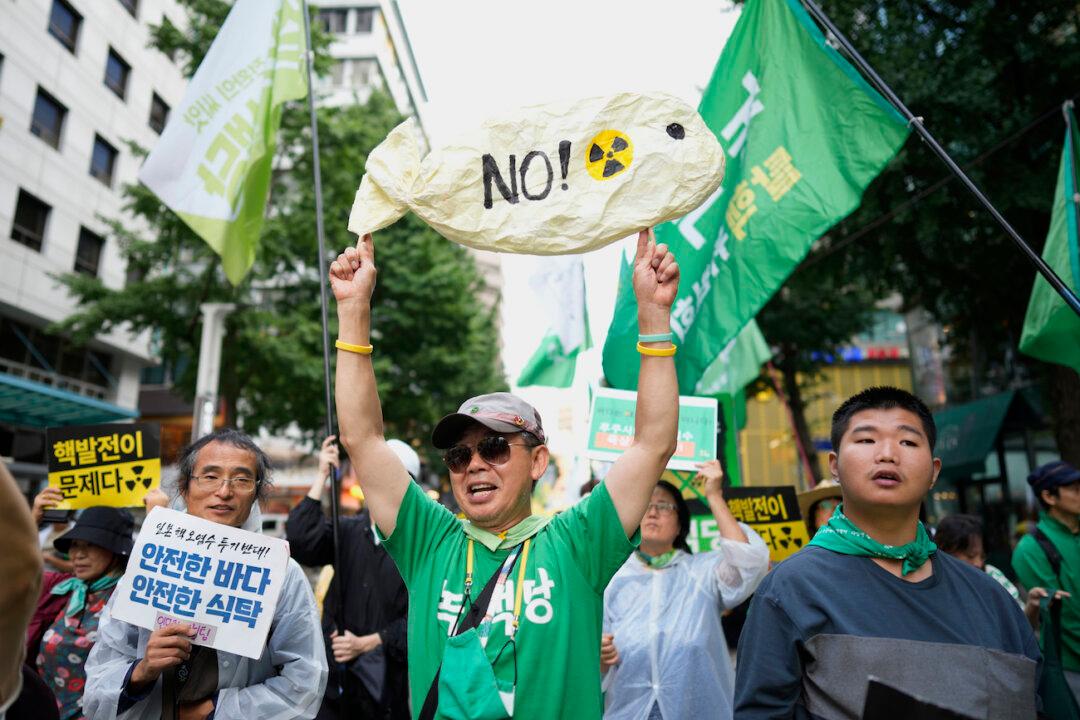South Koreans Rally Against Japanese Plans to Release Treated Nuclear Wastewater Into Sea