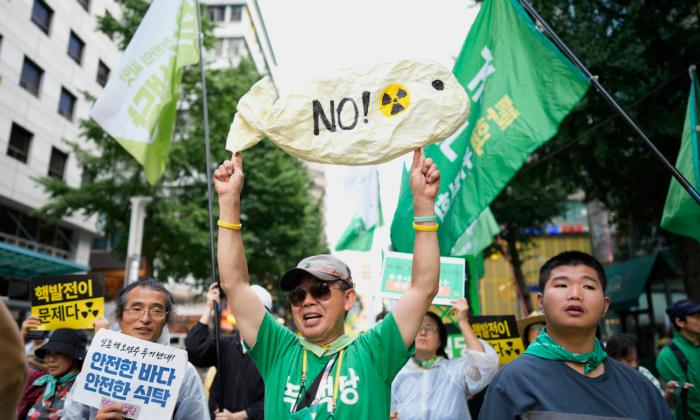 South Koreans Rally Against Japanese Plans to Release Treated Nuclear Wastewater Into Sea