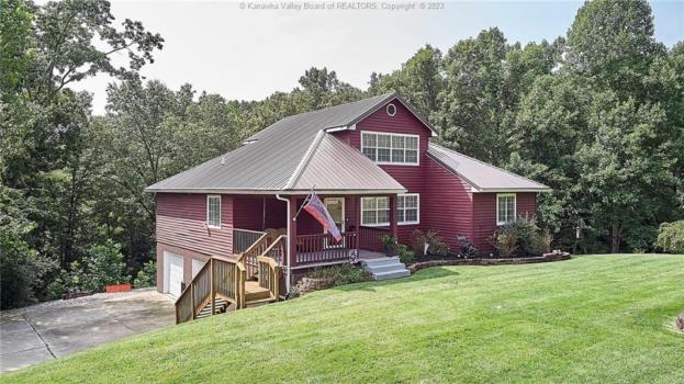 A three-bedroom home, listed at $289,000, sits on three acres in Scott Depot, W.Va. (Courtesy of BHG Real Estate Central in Charleston, W.V.)
