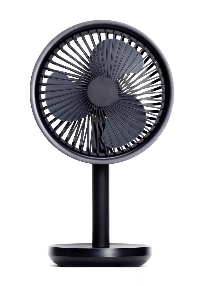 A small battery-powered fan can help maintain a safe body temperature if the air conditioner goes out and temperatures start to climb. (Gau zohchair/Shutterstock)
