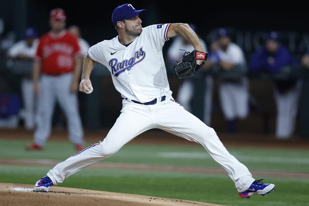 Max Scherzer Silences Angels as Rangers Roll