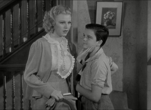 Sylvia Dennis (Ginger Rogers) and Frank (Jimmy Butler), in "Romance in Manhattan." (RKO Radio Pictures)
