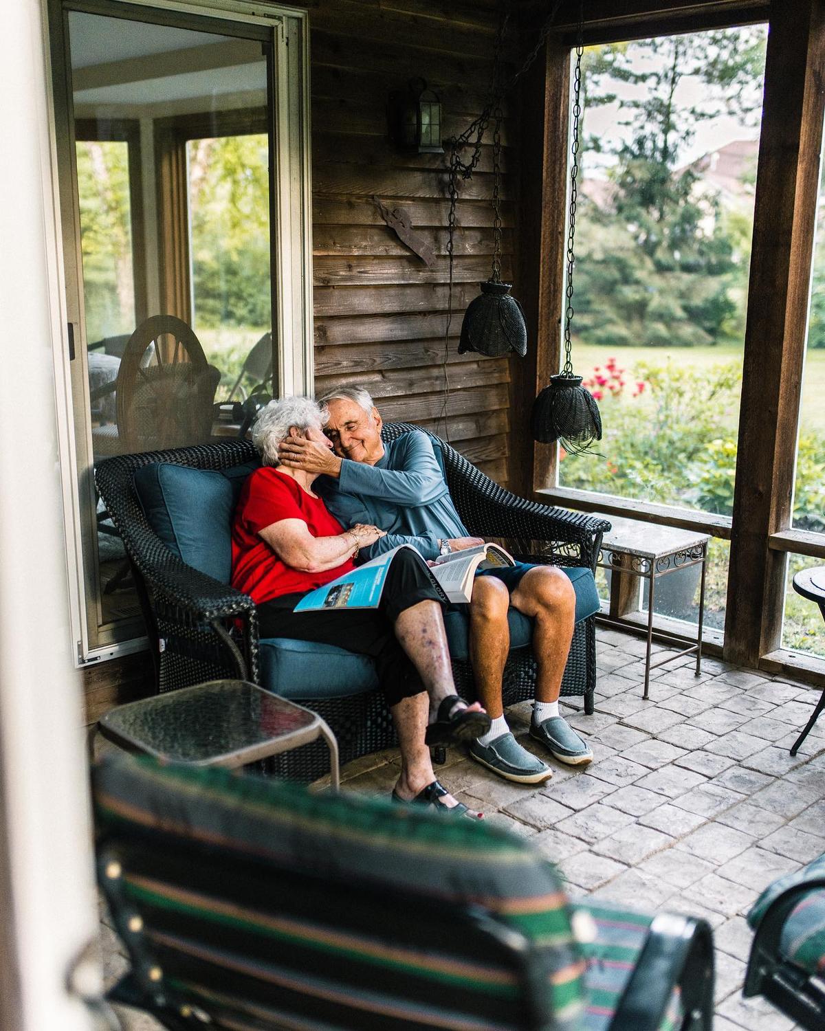 Ruth and Joe in their home of 45 years. (Courtesy of <a href="https://www.instagram.com/mareemiragliaphotography/">Maree Miraglia</a>)