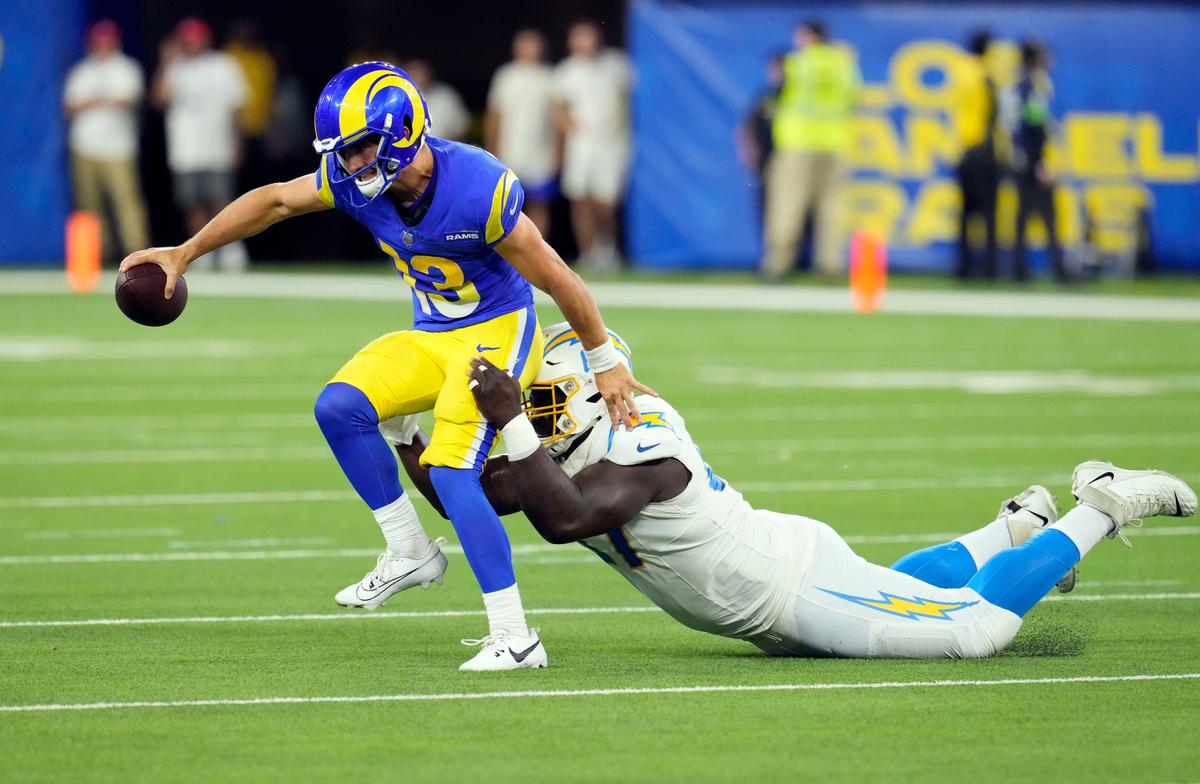 Chargers Defensive Lineman CJ Okoye of Nigeria Records a Sack in His First Football Game