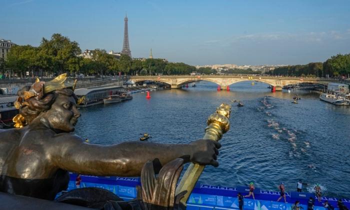 'What a Special Place to Be In.' Triathletes Swim in the Seine Ahead of Paris Olympics