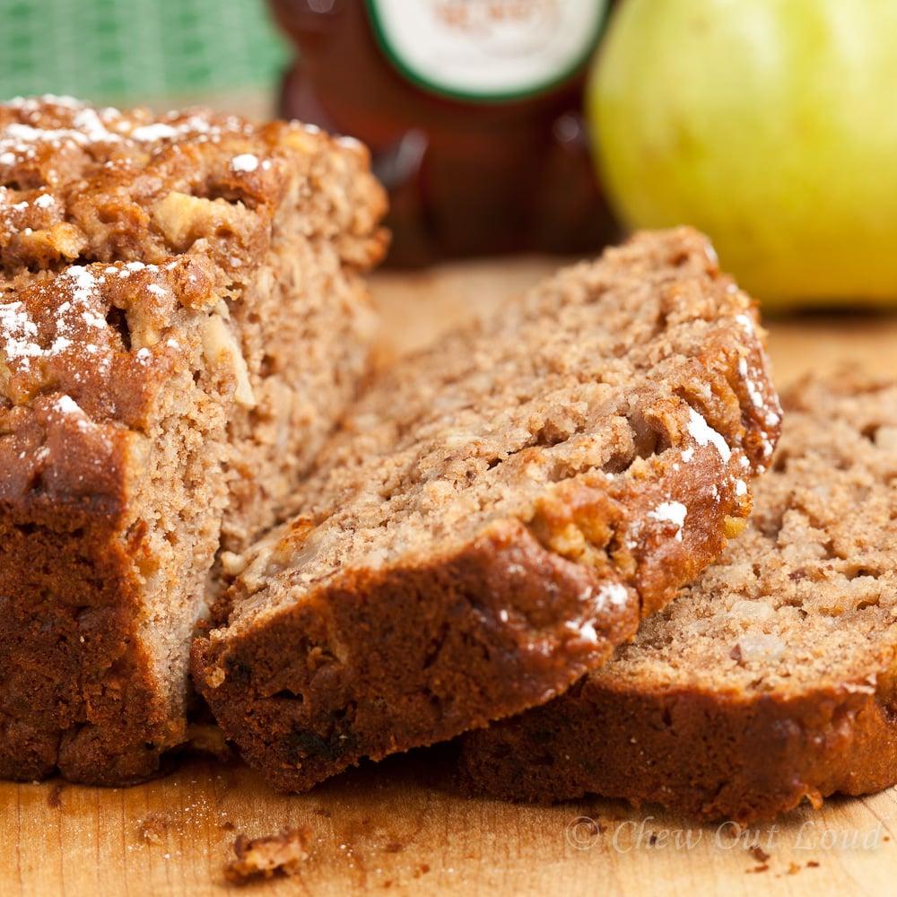 This homemade pear bread is simple and straightforward to make. (Courtesy of Amy Dong)