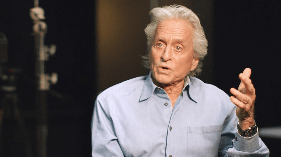 Hollywood actor Michael Douglas is interviewed in "Downwind." (Backlot Docs)