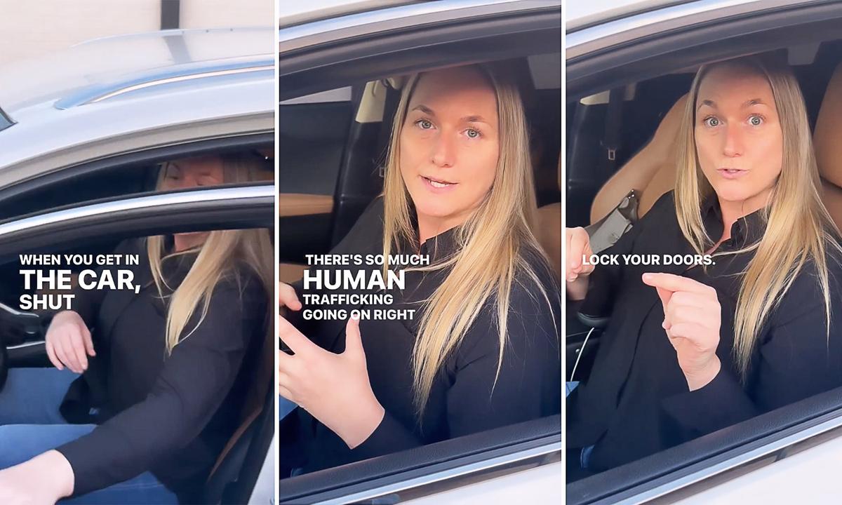 Ms. Haddock demonstrates during a short security instruction clip on her Instagram channel. (Courtesy of <a href="https://www.instagram.com/haddock_amber/">Amber Haddock</a>)