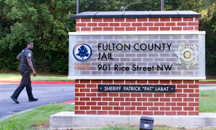 View of Fulton County Jail Where Trump and Others Expected to Be Booked (Aug. 22)