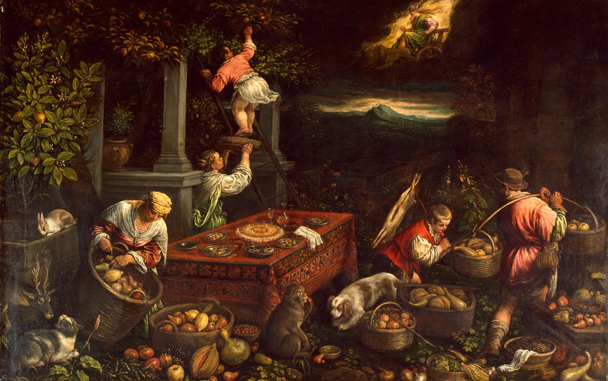 "Allegory of the Element Earth," circa 1580, by Leandro Bassano. Oil on canvas. Walters Art Museum, Baltimore. (Public Domain)