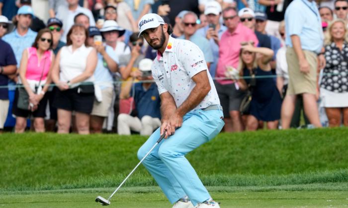 Max Homa Sets Course Record at Olympia Fields to Lead BMW Championship