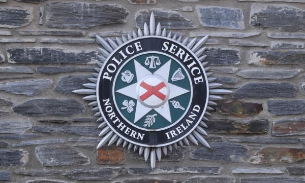 Police Service of Northern Ireland (PSNI) logo badge in Derry City in Northern Ireland on Jan. 20, 2019. (Niall Carson/PA)