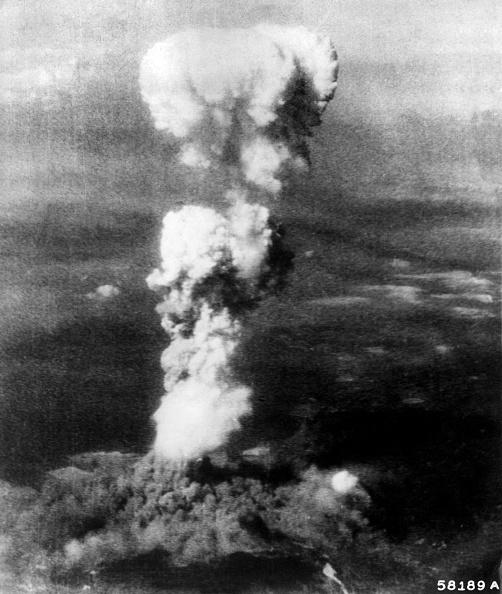 Photo taken on Aug. 6, 1945 of the nuclear explosion on Hiroshima. (AFP via Getty Images)