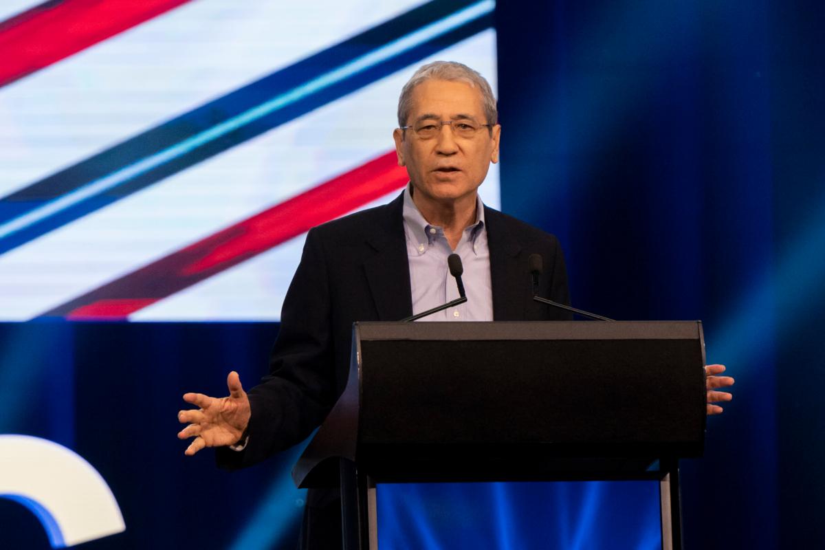Gordon Chang, an American columnist and author, spoke at CPAC Australia in Sydney on Aug. 19, 2023. (Wade Zhong/The Epoch Times)