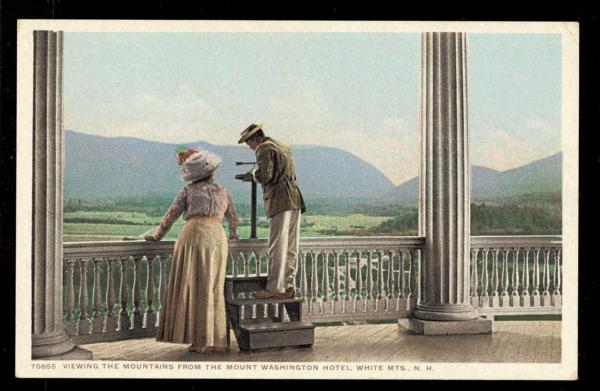 A historic postcard from the resort. (Courtesy of Omni Mount Washington Resort)