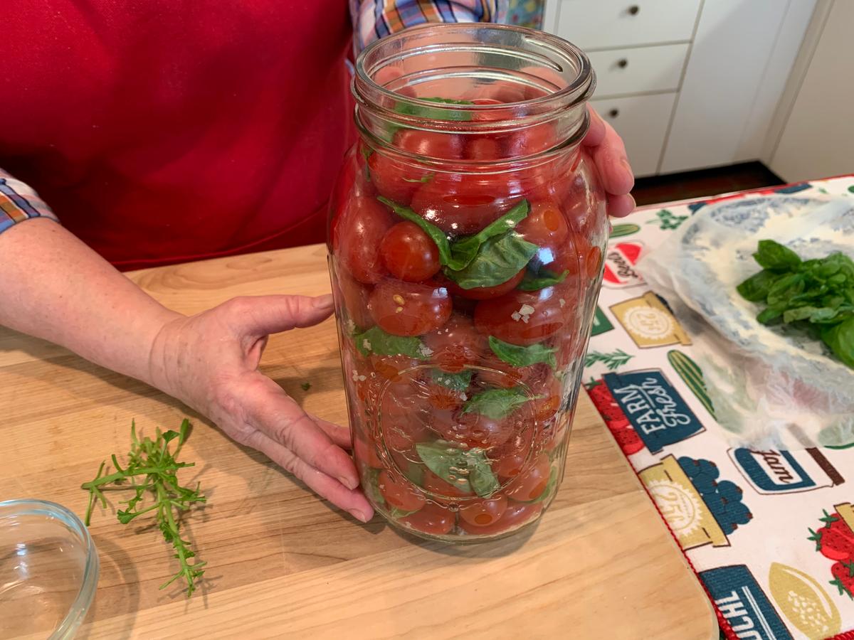 Fermented Cherry Tomatoes and Basil