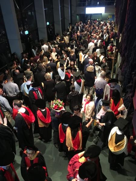 Students gathered at the graduation ceremony in Clancy Auditorium at the University of New South Wales, Sydney, on Nov. 9, 2018. (Jessie Zhang/ Epoch Times)