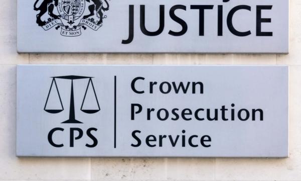 Undated photo showing the sign of the Crown Prosecution Service. (Alamy/PA)