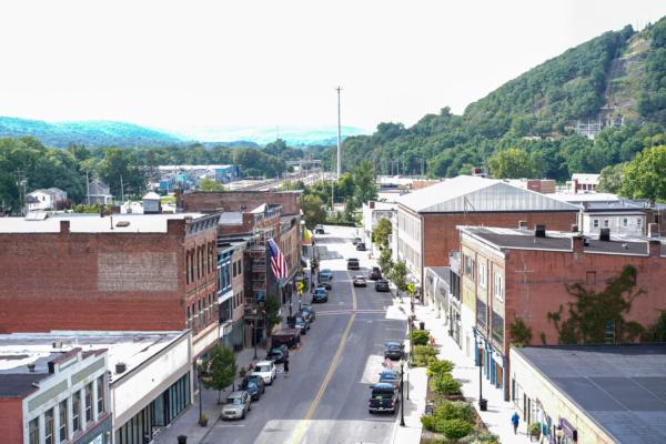 Downtown Port Jervis, N.Y., on Aug. 17, 2023. (Cara Ding/The Epoch Times)