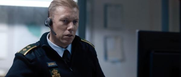 Jakob Cedergren is excellent as police officer Asger Holm in “The Guilty.” (Nordisk Film Distribution)