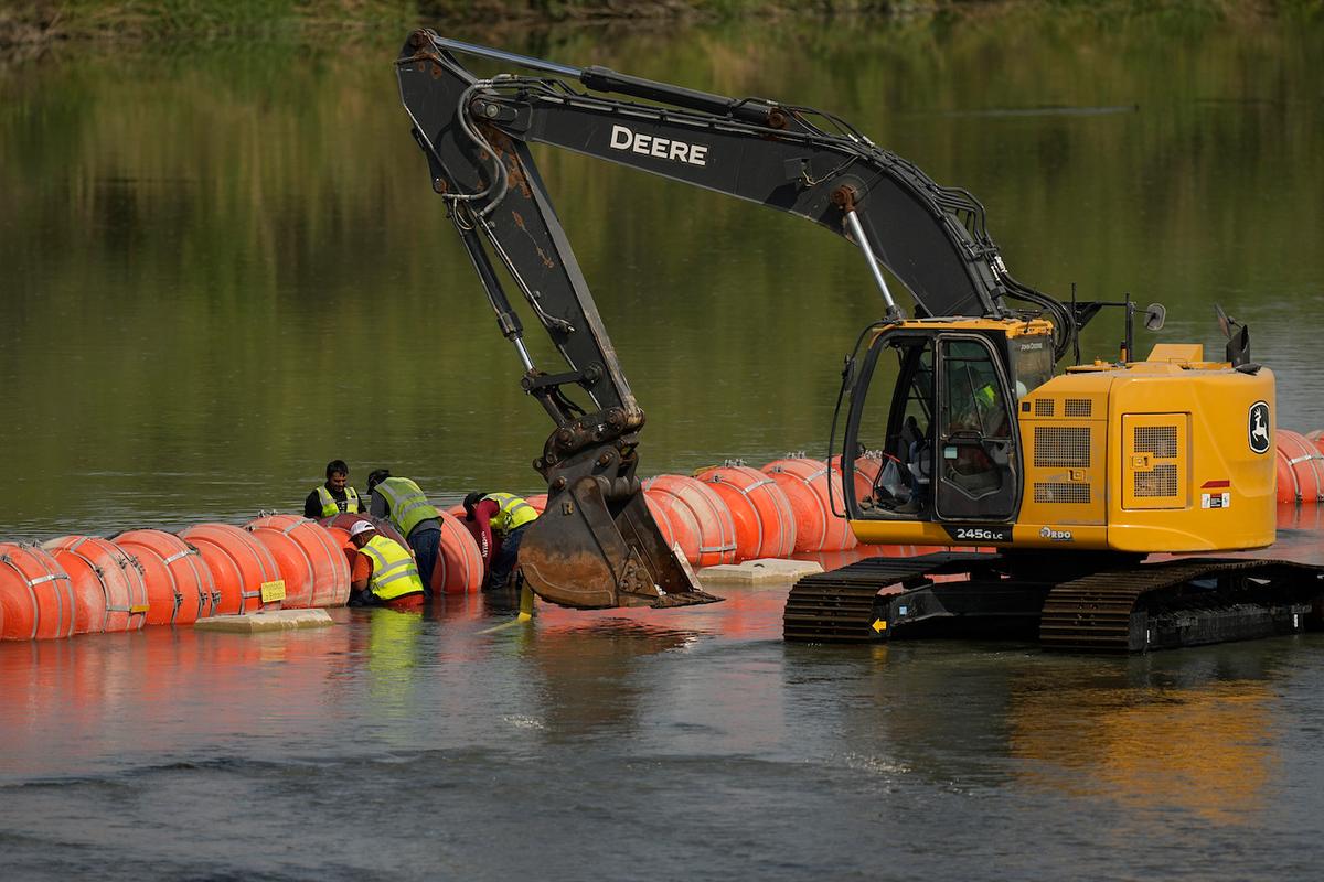 Judge to Decide If Texas Can Keep Water Barrier to Deter Illegal Immigrants