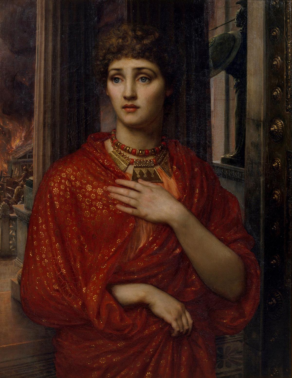 "Helen," 1881, by Sir Edward John Poynter. Oil on canvas; 36.1 inches by 28.1 inches. Art Gallery of New South Wales, Sydney. (<a href="https://commons.wikimedia.org/wiki/File:Helen_by_Sir_Edward_John_Poynter_(1881).jpg">Edward Poynter</a>/<a href="https://creativecommons.org/licenses/by-sa/4.0/deed.en">CC BY-SA 4.0</a>)
