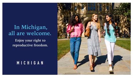 One of the three digital ads currently being run in politically red states by the Michigan Economic Development Corporation. (Michigan Economic Development Corporation)
